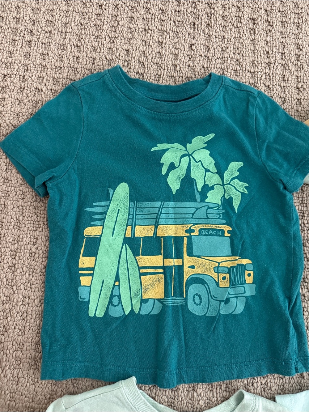 Carter's Boys' Assorted Short Sleeve Tees - Blue, Teal, Green, White - Picture 2 of 16